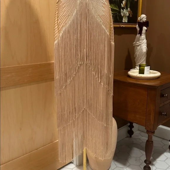 Babeyond Graceful Gradient Bead Fringe Evening Gown size 6 - Picture 5 of 12